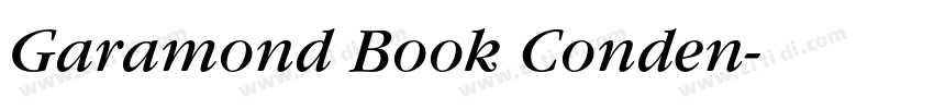 Garamond Book Conden字体转换